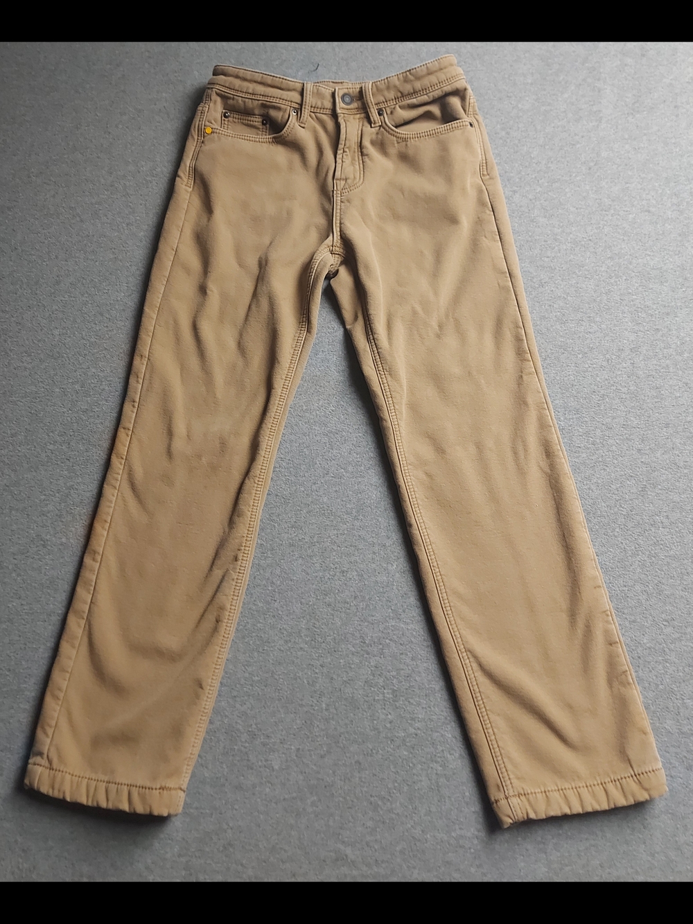Caterpillar CAT Fleece Lined Tan Work Pants Size 30x30 Durable Warm Utility